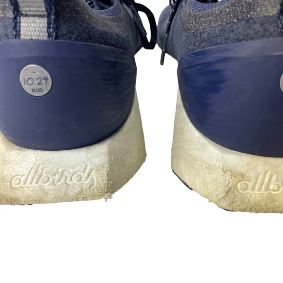 Allbirds Wool Flyer Mizzle Running Shoes Sneakers Navy Blue Sz 8.5 - Picture 5 of 10